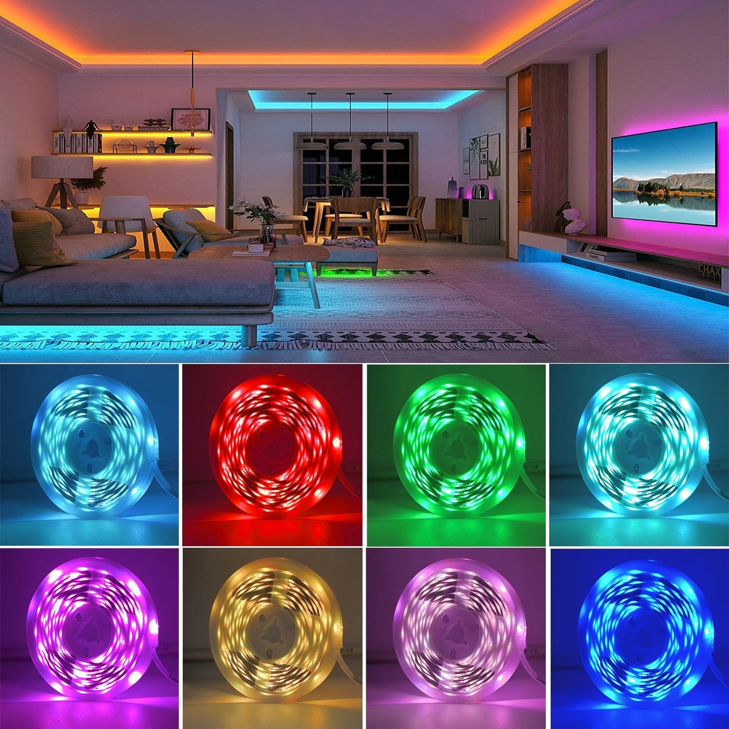 RGB LED Strip Lights with App Control – Transform Any Space with Color